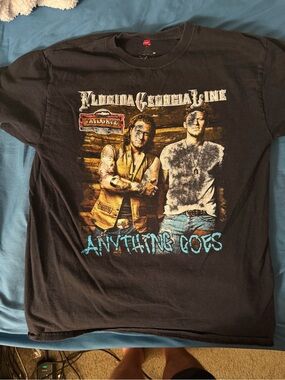 Gildan Black Florida Georgia Line "Anything Goes" Graphic Tee